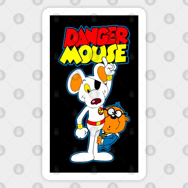 Danger Mouse Magnet by GiGiGabutto